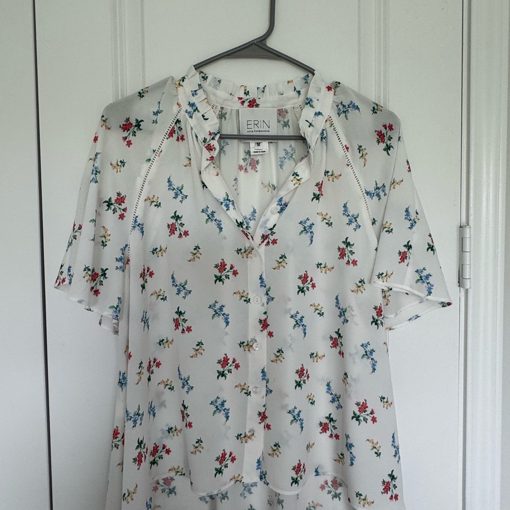 Floral White Women's Top